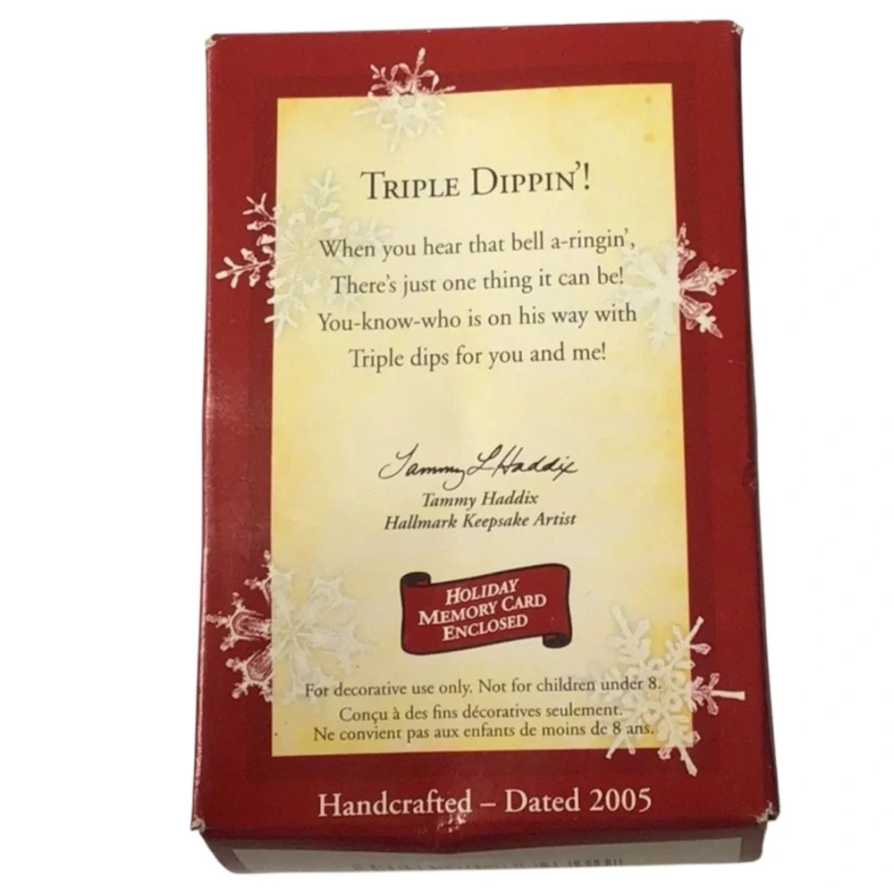 Hallmark 2005 “Triple Dippin’!” Christmas Ornament